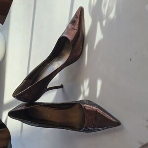Nine West bronze stilettos